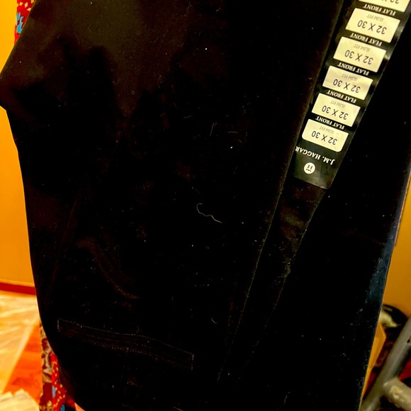 Men’s Haggar solid black dress pants NWT - Picture 1 of 2